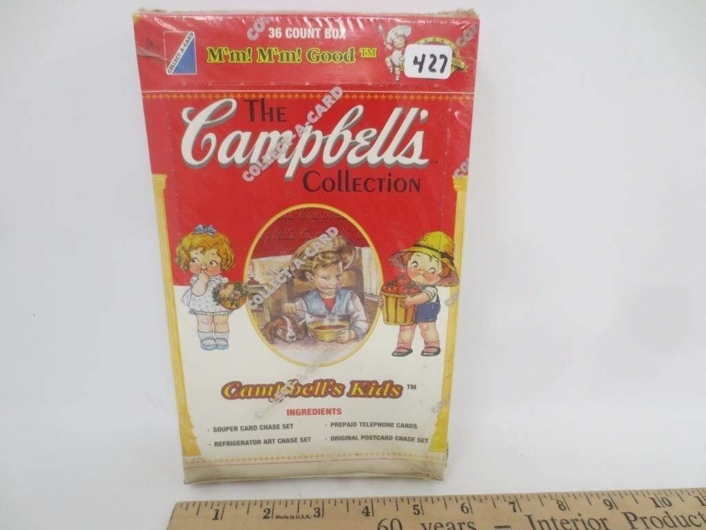 The Campbells trading cards, 36 packs unopened