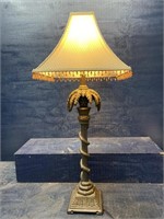 TALL PALM TREE DECORATOR LAMP WITH SHADE