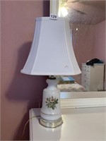 GLASS LAMP ROSE DESIGN