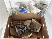 Box of screws, rivets, misc hardware