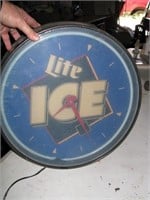 Lite Ice beer clock