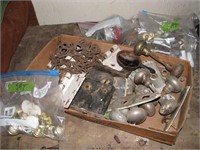 Misc lot of furniture hardware, etc