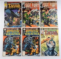 (6) MARVEL 40c COVER ISSUES - TARZAN