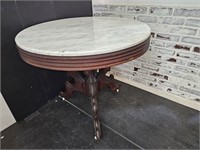 Beautiful Antique Marble Top Table 33 x 29" high