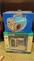 Duracraft humidifier & Claybrooke 5in1 compact tv