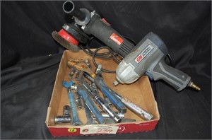 Pneumatic Drill, Right Angle Grinder & Hand Tools