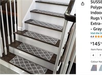 SUSSEXHOME Stair Treads - 100% Polypropylene