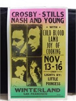 Cardboard Event Poster-Crosby Stills Nash & Young