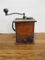 Antique Wood Coffee Grinder