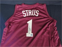 CAVALIERS MAX STRUS SIGNED JERSEY COA