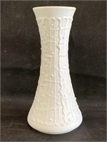 KPM White Bisque Patterned Vase