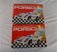 2 Vintage Radio Controlled Porsche Cars In The Box