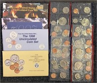 (4) Mint Coin Sets - 1990 - 1995 - 1997 - 1998