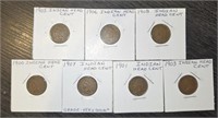 (7) U.S. Indian Head Pennies