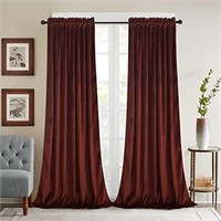 Roslynwood Burnt Ochre Velvet Curtains for