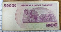 $50,000,000.00 Zimbabwe bank note