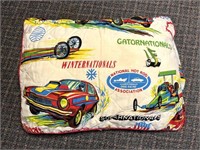 Vintage NHRA Drag Racing Pillow