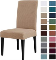 Subrtex Stretch Check Dining Chair Slipcover Set 2