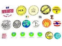 20 Buttons Union, Environmental, Human Rights +