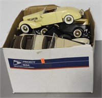Lot #835 - Box of Die Cast model Cars with parts
