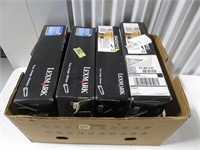 Box Full of Lexmark Toner Cartridges
