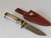 Damascus Knife With Sheath