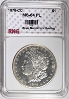 1878-CC MORGAN DOLLAR RNG CH BU PL