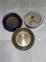 3-SMALL PET BOWLS