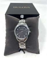 Ladies Bulova Sutton Black Dial Watch