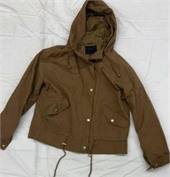 Hooded, lightweight, jacket, size large