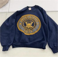 Double-sided, logo US Navy sweatshirt size small