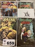 MARVEL AND IDW COMICS - ALIENS / KAZAR / RICK