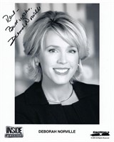 Deborah Norville signed Inside Edition promo photo