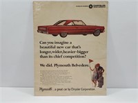 1966 Plymouth Belvedere AD Authentic 10" x 13"