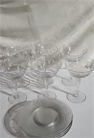 Glasses and plates