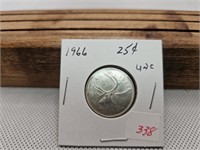 1966 25 CENT QUARTER UNC