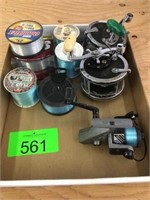(3) FISHING REELS AND (6) NEW FISH LINE SPOOLS