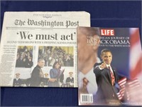 President Obama newspaper magazine Lot