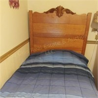 Antique Bed (Headboard, footboard, & side rails)