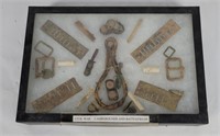 Civil War Relics - Buckles, Pipe Pieces