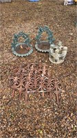 Wrought iron outdoor decorations