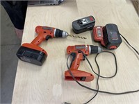 Black and Decker 18V Drills, Charger