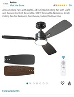 Amico Ceiling Fans with Lights