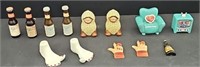 variety of salt and pepper shakers