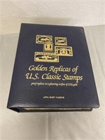 Golden Replicas Of U.S. Classic Stamps 22Kt Gold