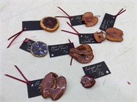 (8) Pins Made From Dried Fruit