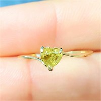 $1800 10K  Yellow Diamond(0.32ct) Ring