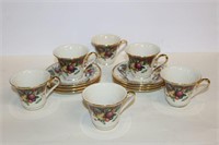 Lenox Holiday Tartan Cups & Saucers