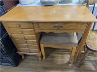 DESK WITH BENCH SEAT