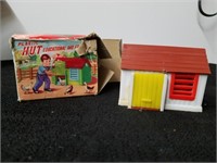 Vintage plastic Hut educational and funny toy